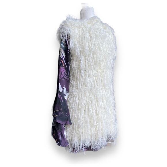 BCBGMaxarzia Faux Fur Sweater Vest
Sz XS/S Ivory White Boho Retro 70s Long Line - Picture 7 of 12